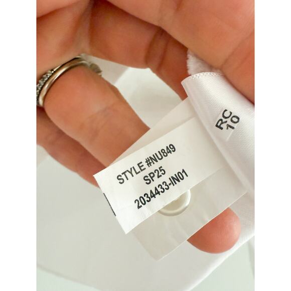 Madewell | NWT | Puff-Sleeve Drop-Shoulder Knit Top in White | Sz XS - Picture 7 of 9